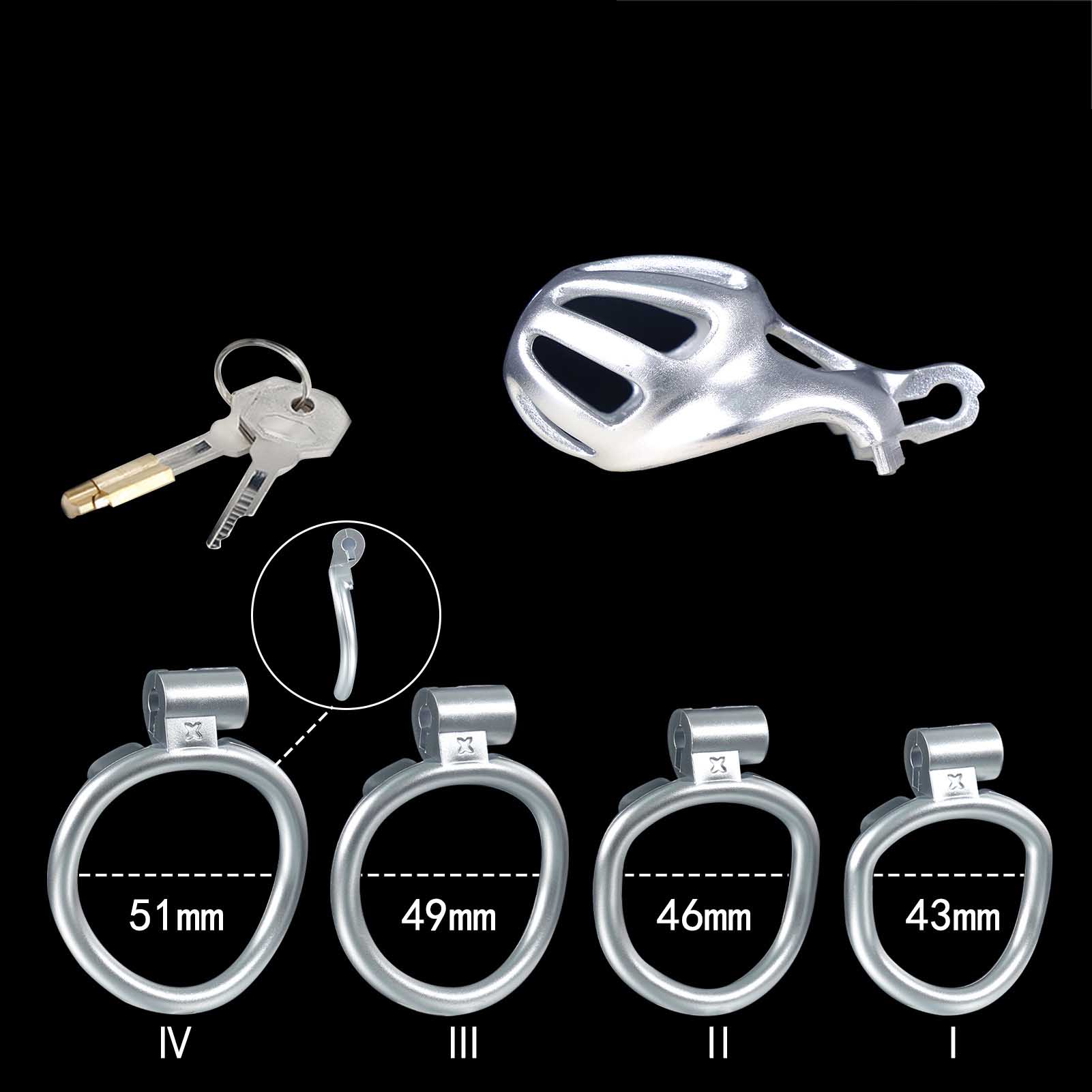 Silver Resin Cobra Male Chastity Cage - Tarisss Sex Toy Store