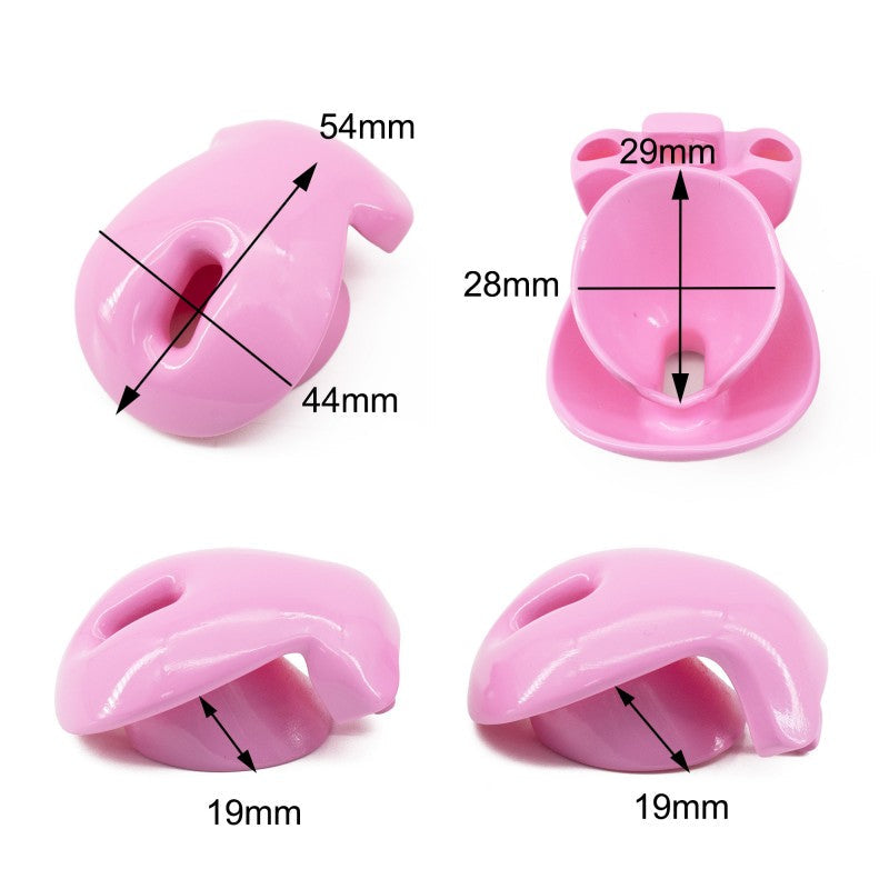 Inverted Chastity Lock – Plastic TSA-Safe, Negative/Positive Sizes