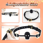 Skeletal Desire – Black Skull Gag - Tarisss Sex Toy Store