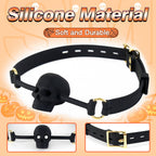 Skeletal Desire – Black Skull Gag - Tarisss Sex Toy Store