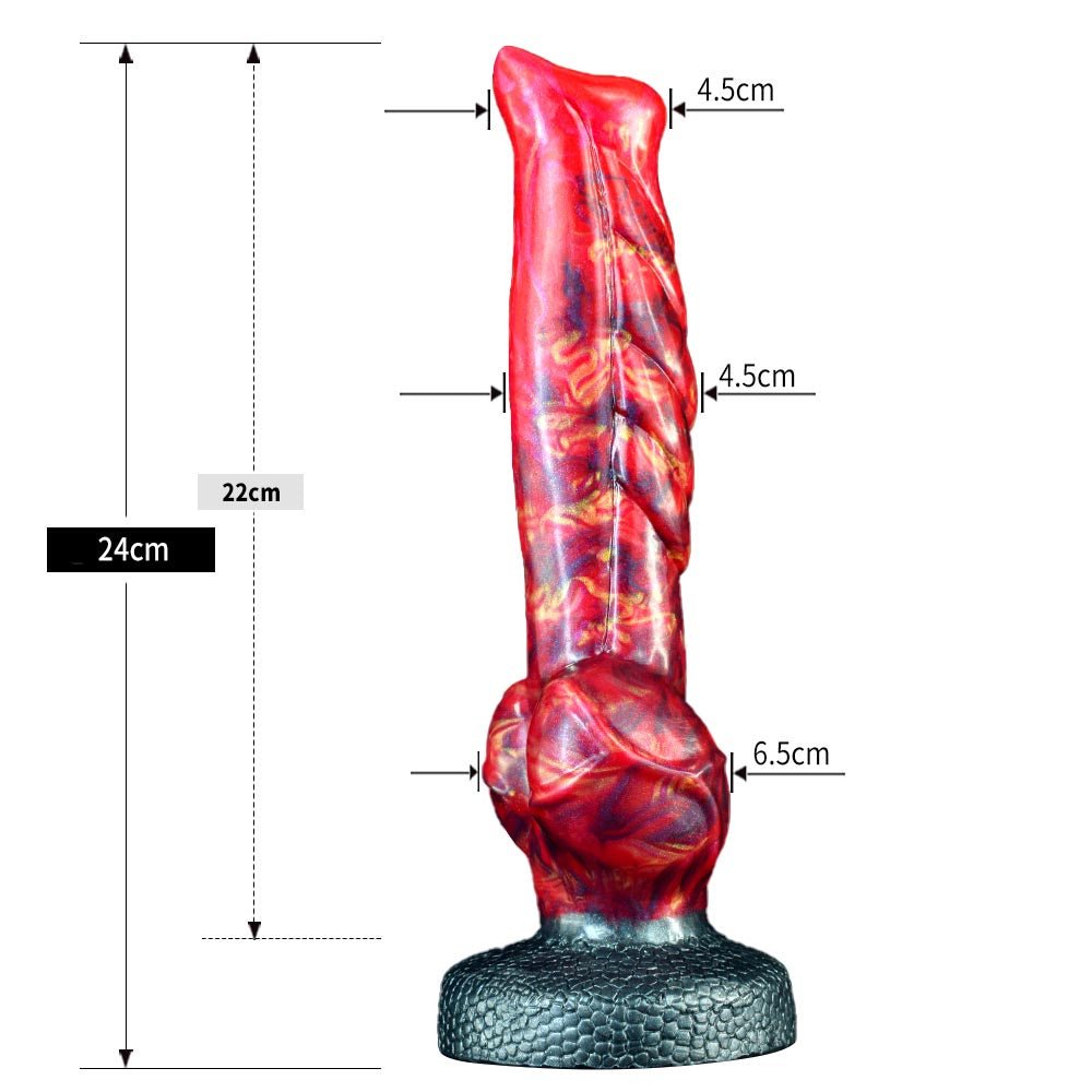 Skollian 9 Inch Wolf Dildo with Knot - Tarisss Sex Toy Store