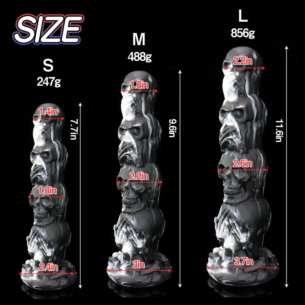 Skull - Themed Silicone Anal Plug with Suction Base - Tarisss Sex Toy Store