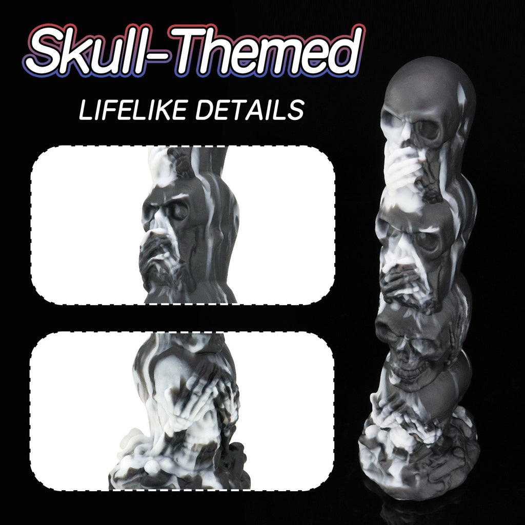 Skull - Themed Silicone Anal Plug with Suction Base - Tarisss Sex Toy Store