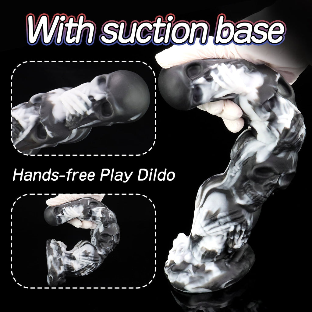 Skull - Themed Silicone Anal Plug with Suction Base - Tarisss Sex Toy Store