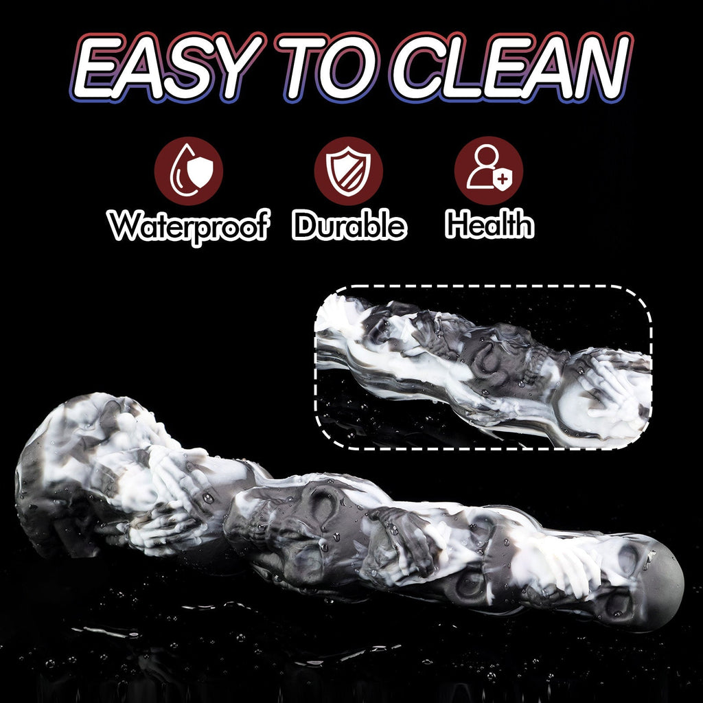 Skull - Themed Silicone Anal Plug with Suction Base - Tarisss Sex Toy Store