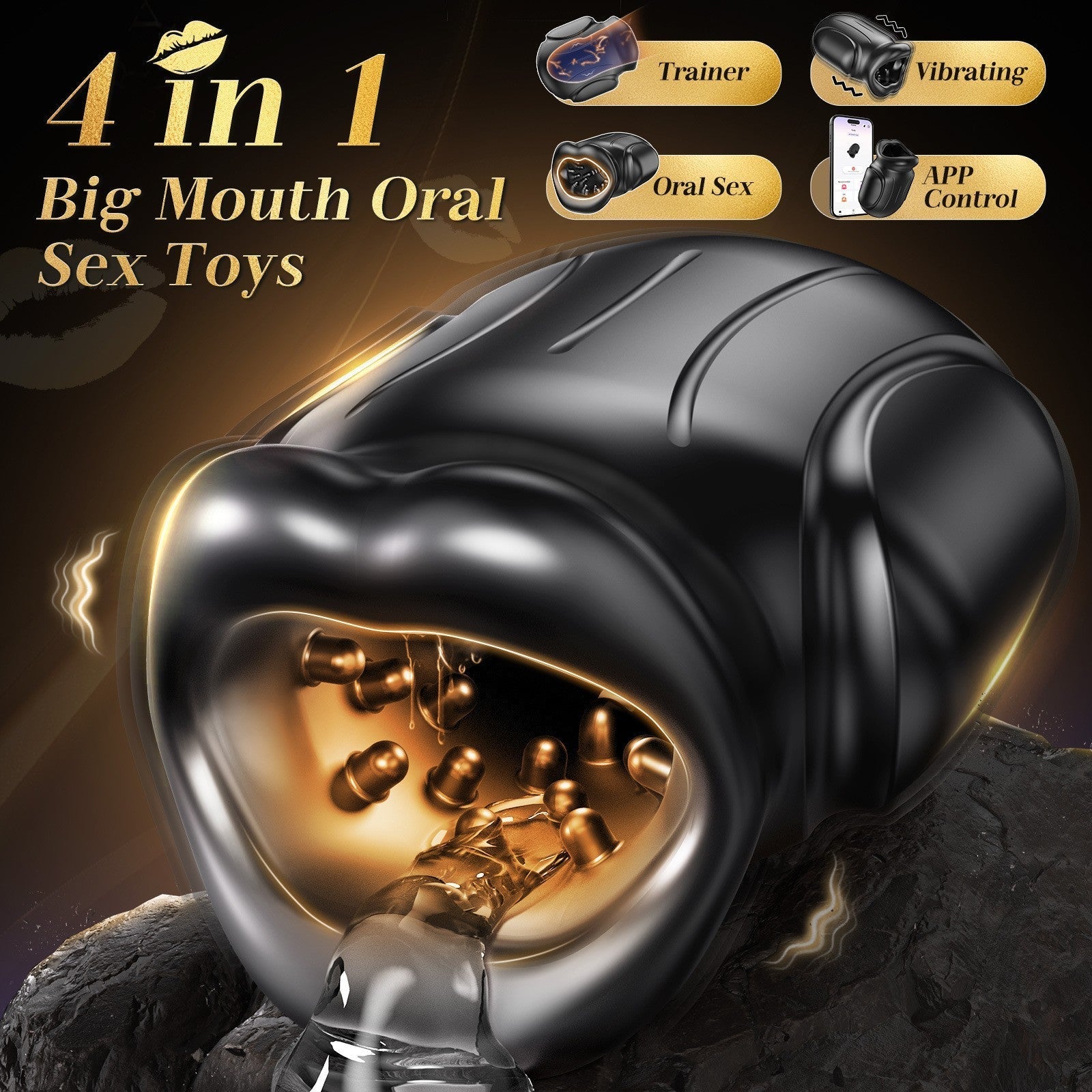 Smart Heating Automatic Male Masturbator App - Controlled Rotating & Suction Stroker - Tarisss Sex Toy Store