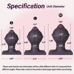 Smart Silicone Peach Shape Anal Plug with Flat Base "Peach Boy" - Tarisss Sex Toy Store
