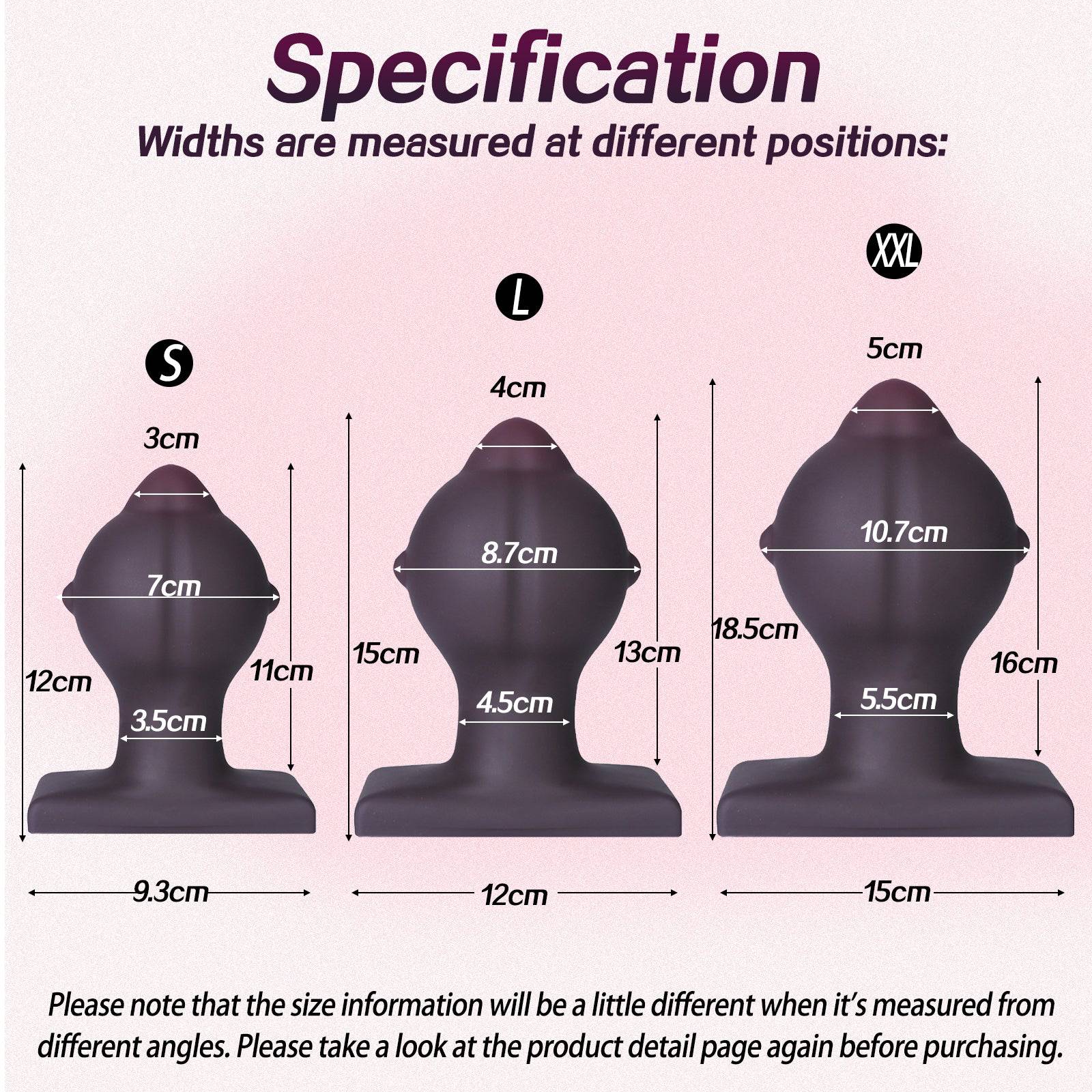 Smart Silicone Peach Shape Anal Plug with Flat Base "Peach Boy" - Tarisss Sex Toy Store