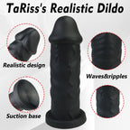 Smith 12 Inch Huge Realistic Black Dildo - Tarisss Sex Toy Store