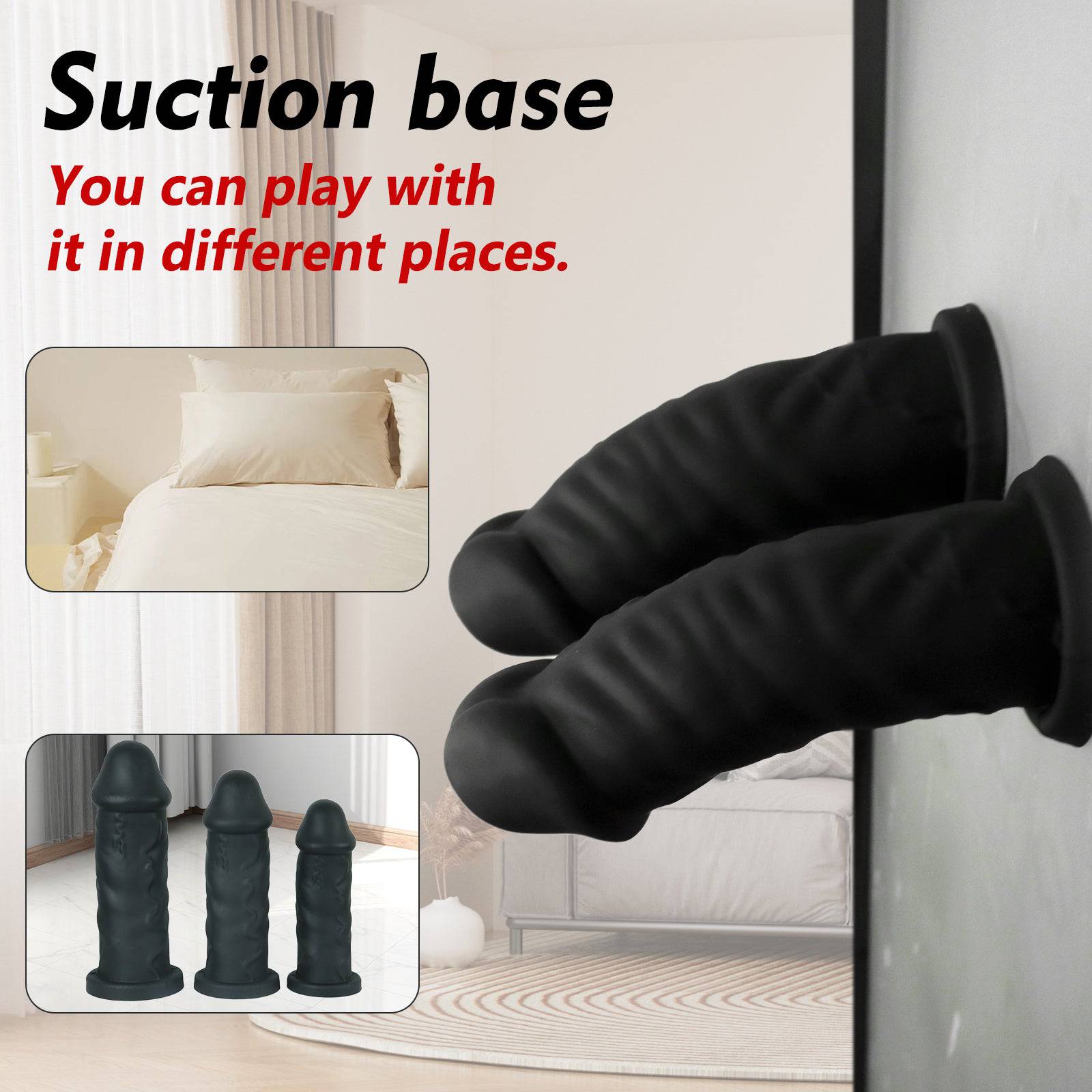 Smith 12 Inch Huge Realistic Black Dildo - Tarisss Sex Toy Store