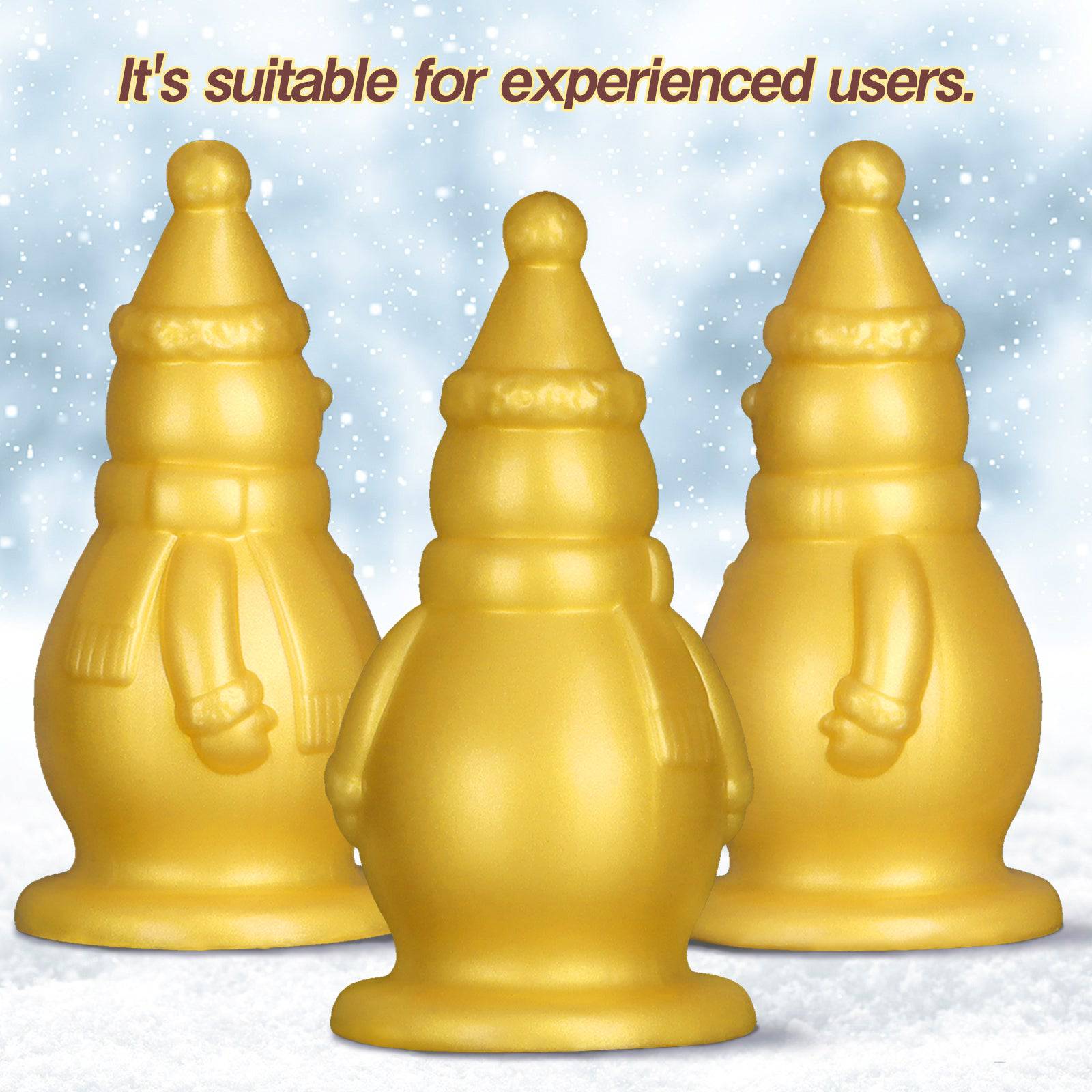 Snowman 6 Inch Thick Butt Plug Dildo - Tarisss Sex Toy Store