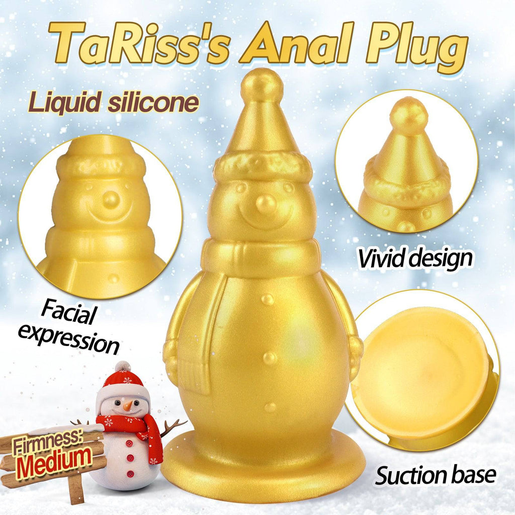 Snowman 6 Inch Thick Butt Plug Dildo - Tarisss Sex Toy Store
