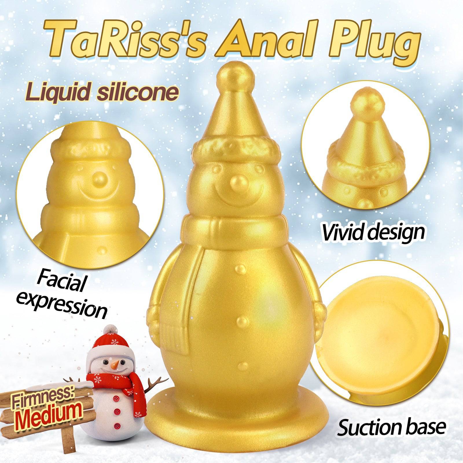 Snowman 6 Inch Thick Butt Plug Dildo - Tarisss Sex Toy Store