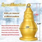 Snowman 6 Inch Thick Butt Plug Dildo - Tarisss Sex Toy Store