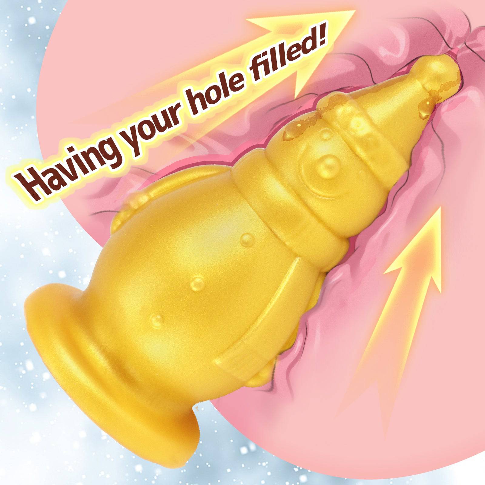 Snowman 6 Inch Thick Butt Plug Dildo - Tarisss Sex Toy Store