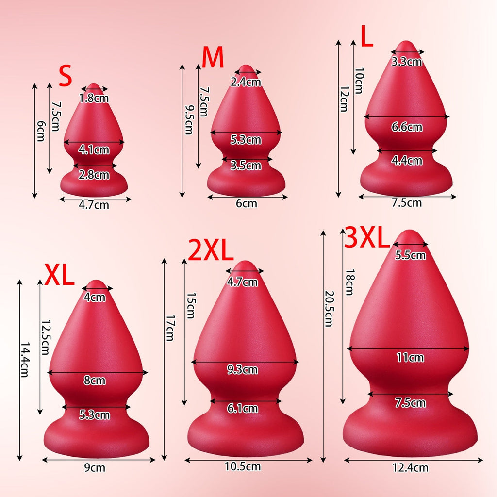 Soft Liquid Silicone Anal Plug - Tarisss Sex Toy Store
