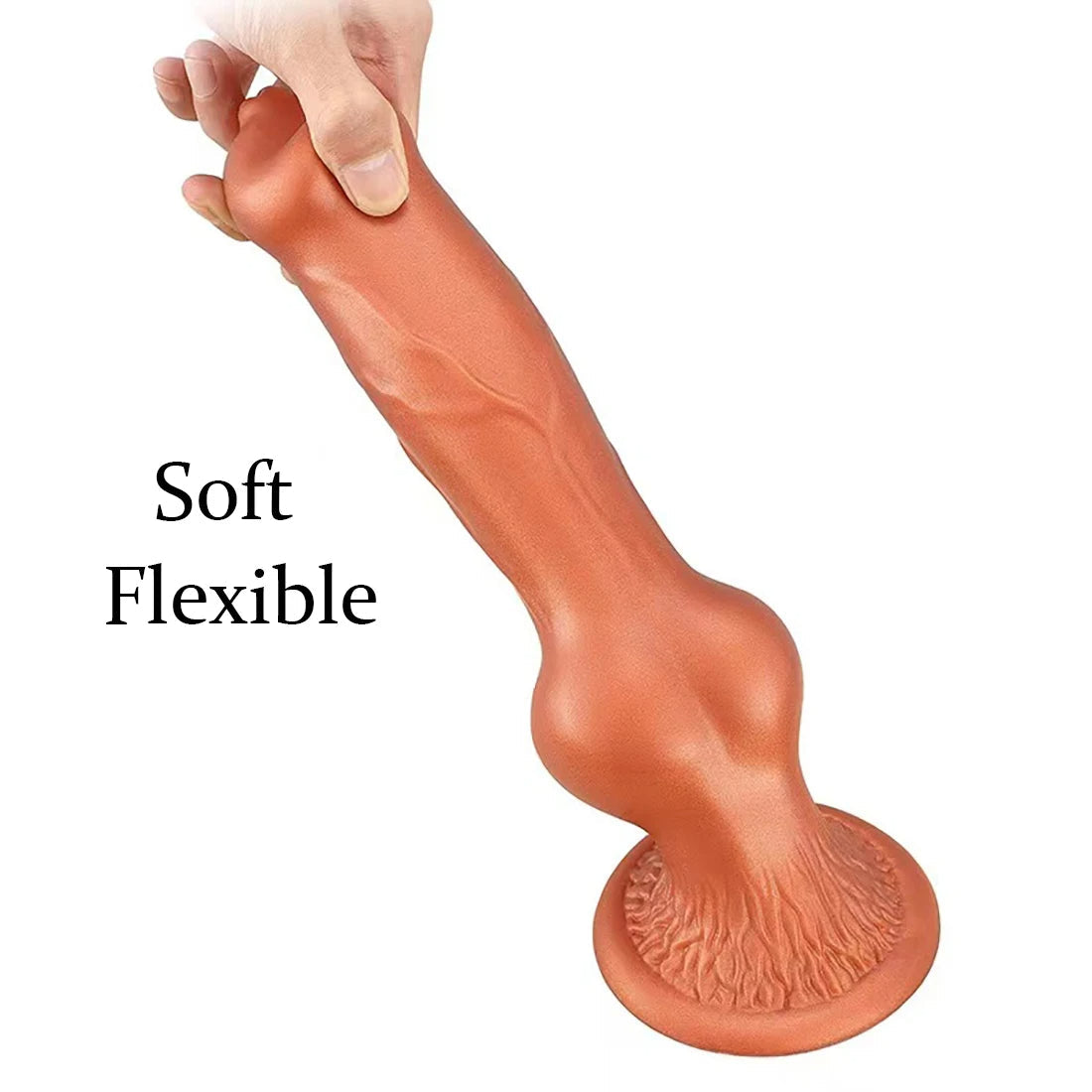 Big Knotted Dog Dildo Anal Plug - Realistic Animaldildo Beast Sex Toys for Women Lesbian
