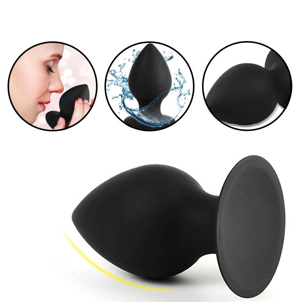 Spades A Small Black Silicone Butt Plug - Tarisss Sex Toy Store