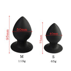 Spades A Small Black Silicone Butt Plug - Tarisss Sex Toy Store