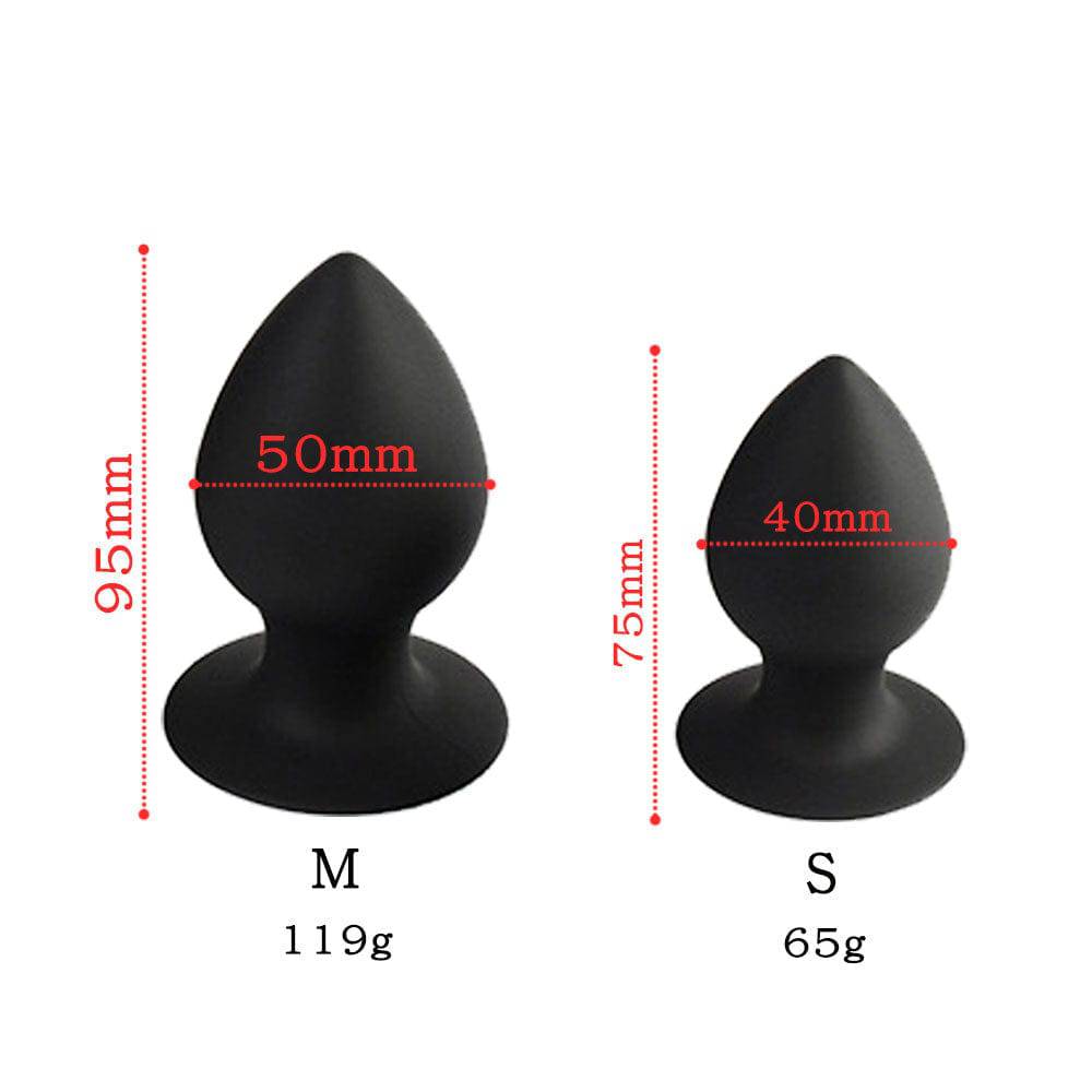 Spades A Small Black Silicone Butt Plug - Tarisss Sex Toy Store