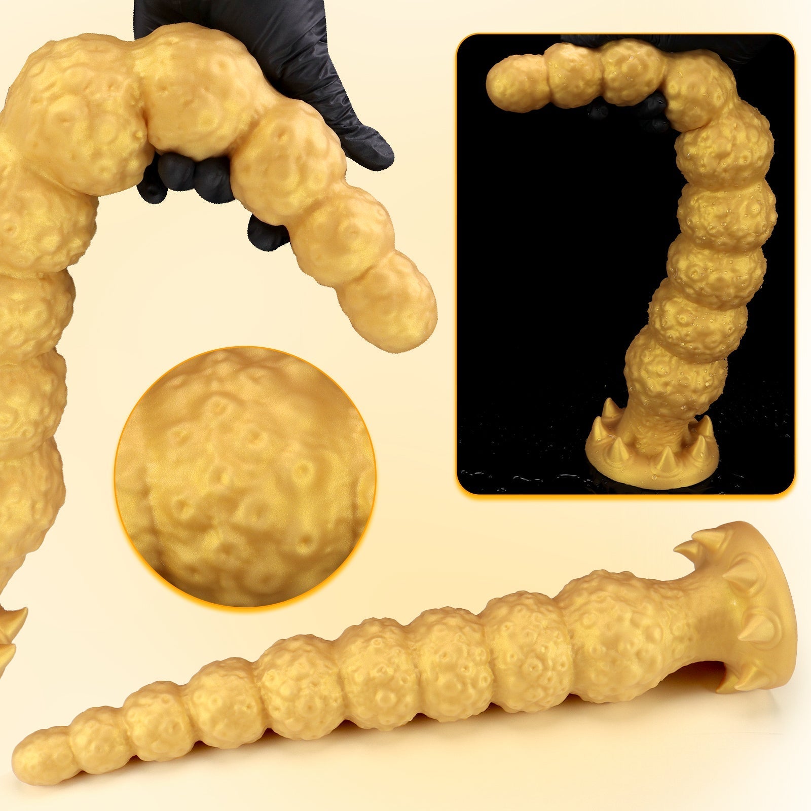 Spiked Silicone Anal Plug - Tarisss Sex Toy Store
