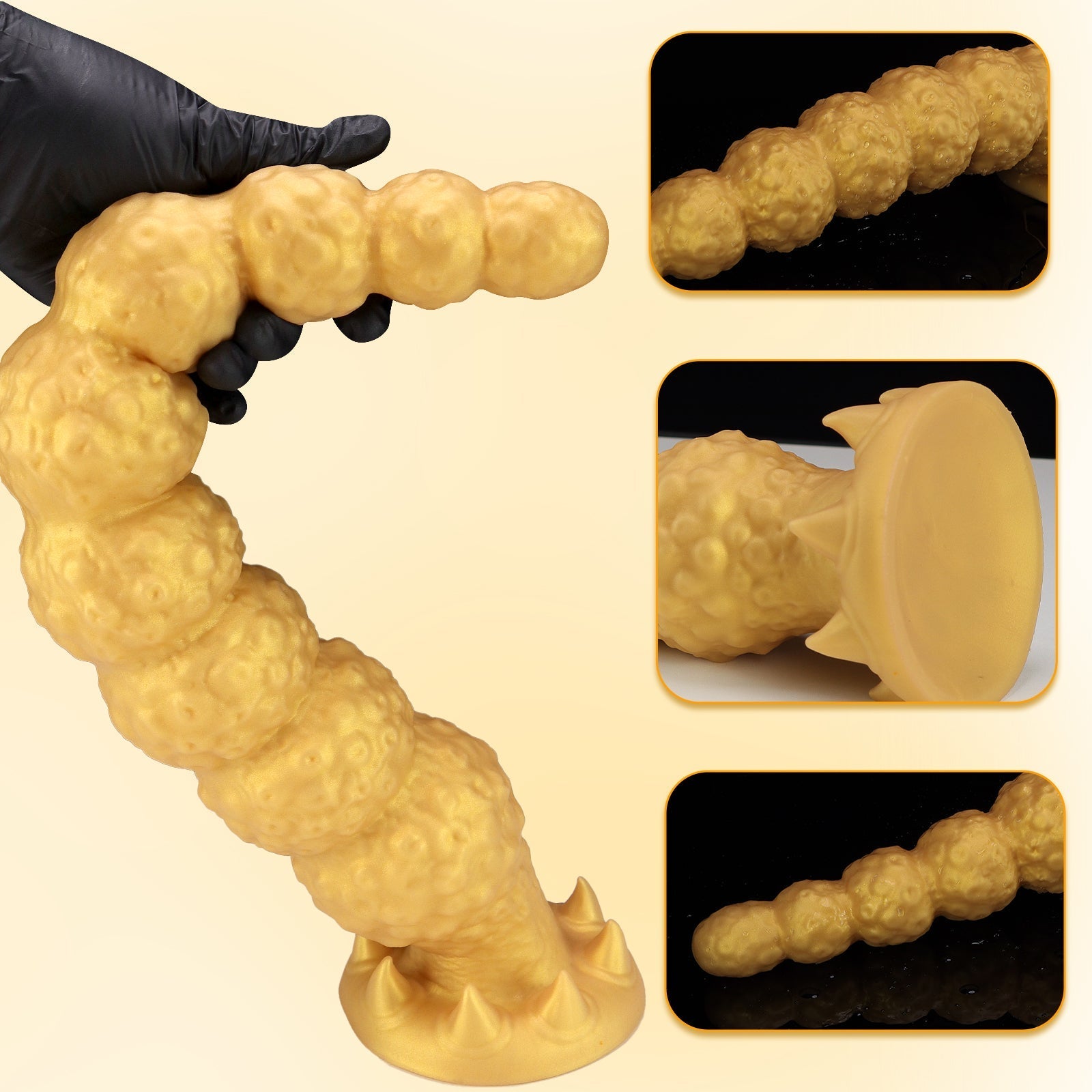 Spiked Silicone Anal Plug - Tarisss Sex Toy Store