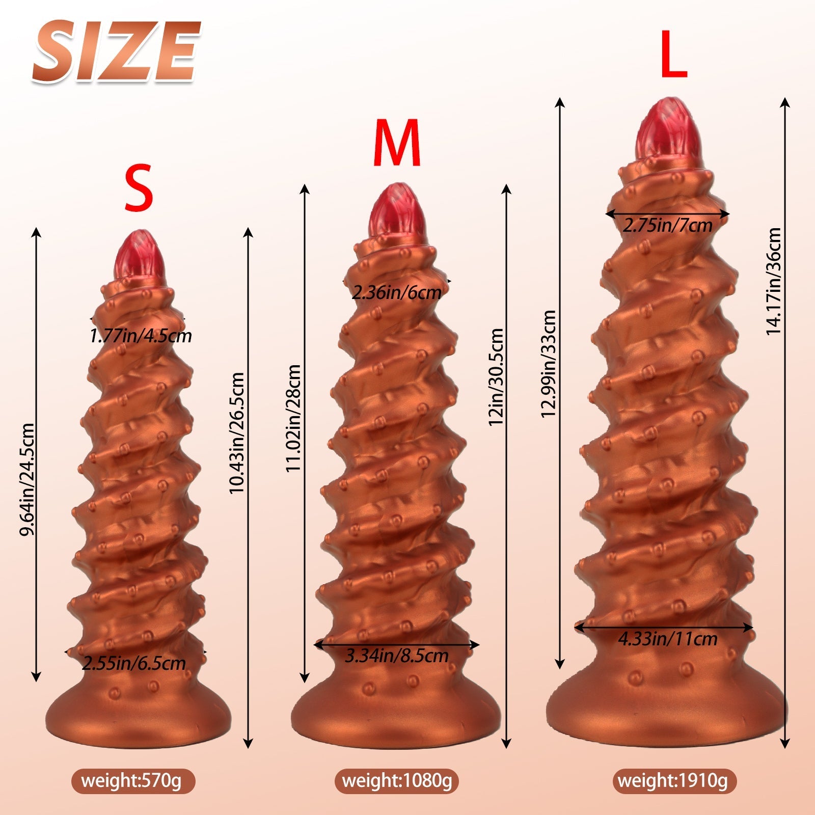 Spiral Textured Anal Plug with Suction Base - Tarisss Sex Toy Store