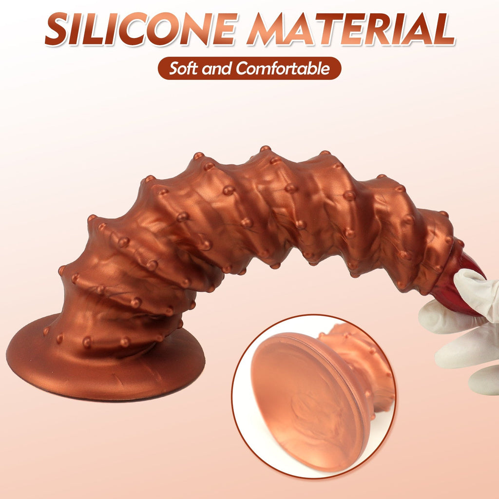 Spiral Textured Anal Plug with Suction Base - Tarisss Sex Toy Store