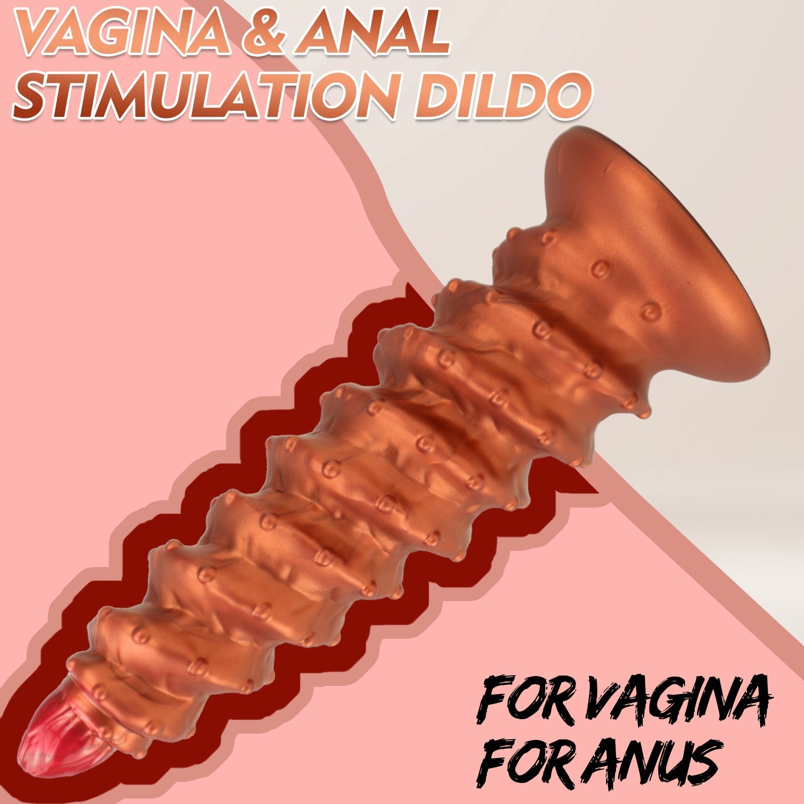 Spiral Textured Anal Plug with Suction Base - Tarisss Sex Toy Store