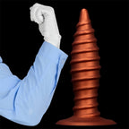 Spiral Textured Dildo with Suction Base - Tarisss Sex Toy Store