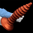 Spiral Textured Dildo with Suction Base - Tarisss Sex Toy Store