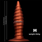 Spiral Textured Dildo with Suction Base - Tarisss Sex Toy Store