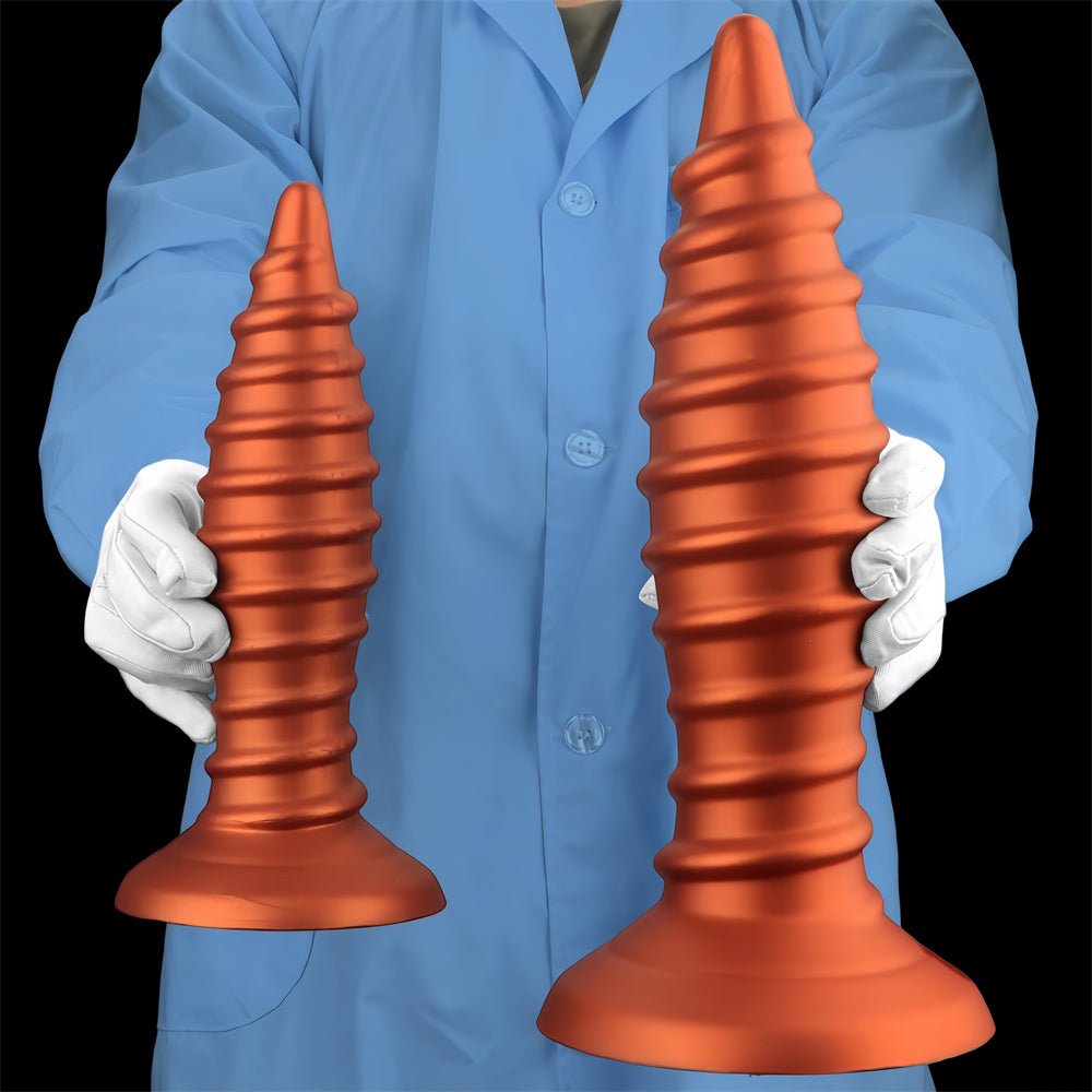 Spiral Textured Dildo with Suction Base - Tarisss Sex Toy Store