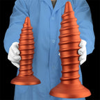 Spiral Textured Dildo with Suction Base - Tarisss Sex Toy Store