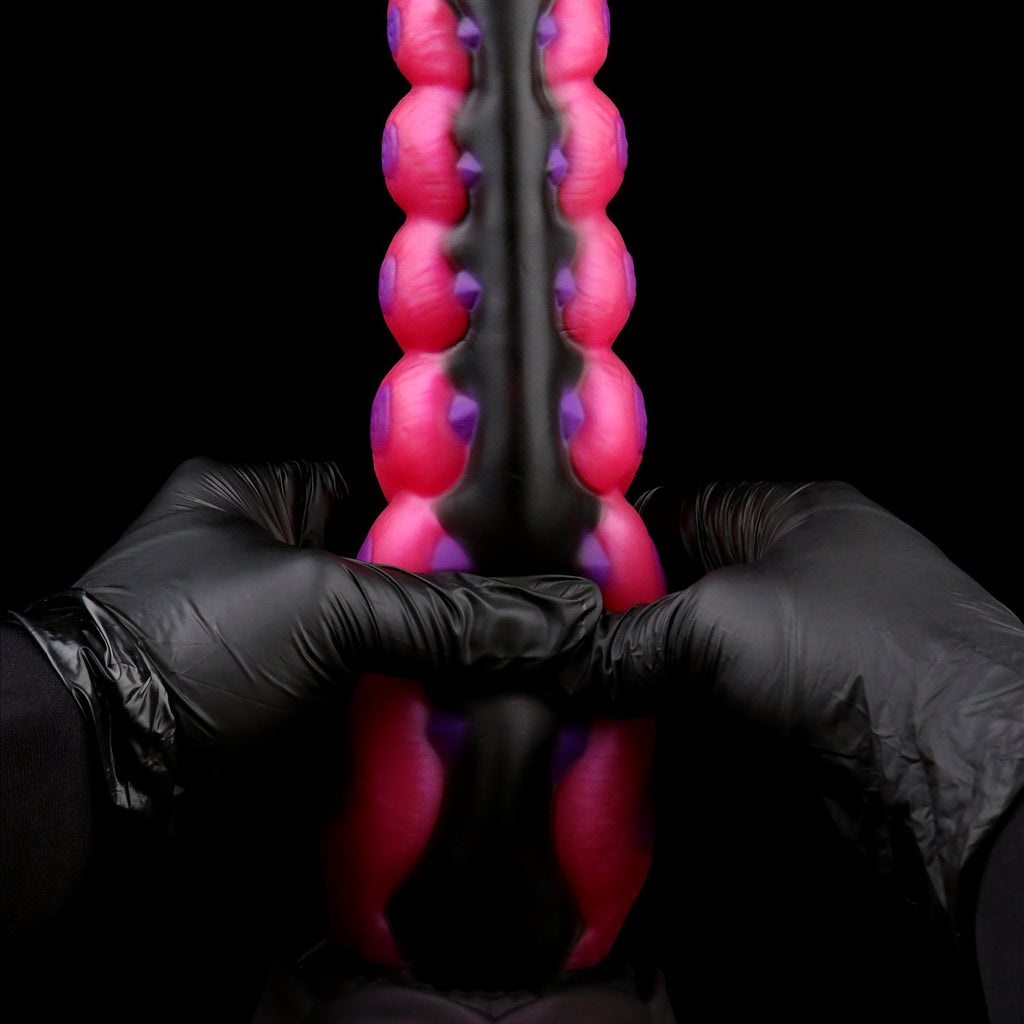 Spiraling Texture and Internal Nubs Silicone Dildo with Suction Cup - Tarisss Sex Toy Store