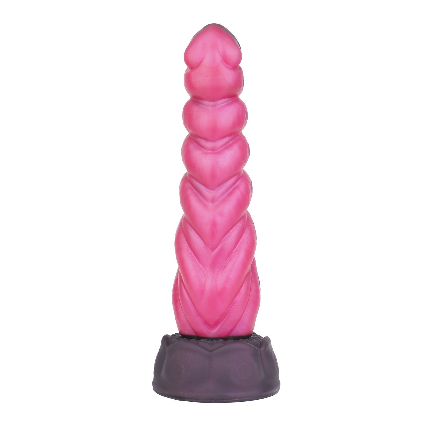 Spiraling Texture and Internal Nubs Silicone Dildo with Suction Cup - Tarisss Sex Toy Store