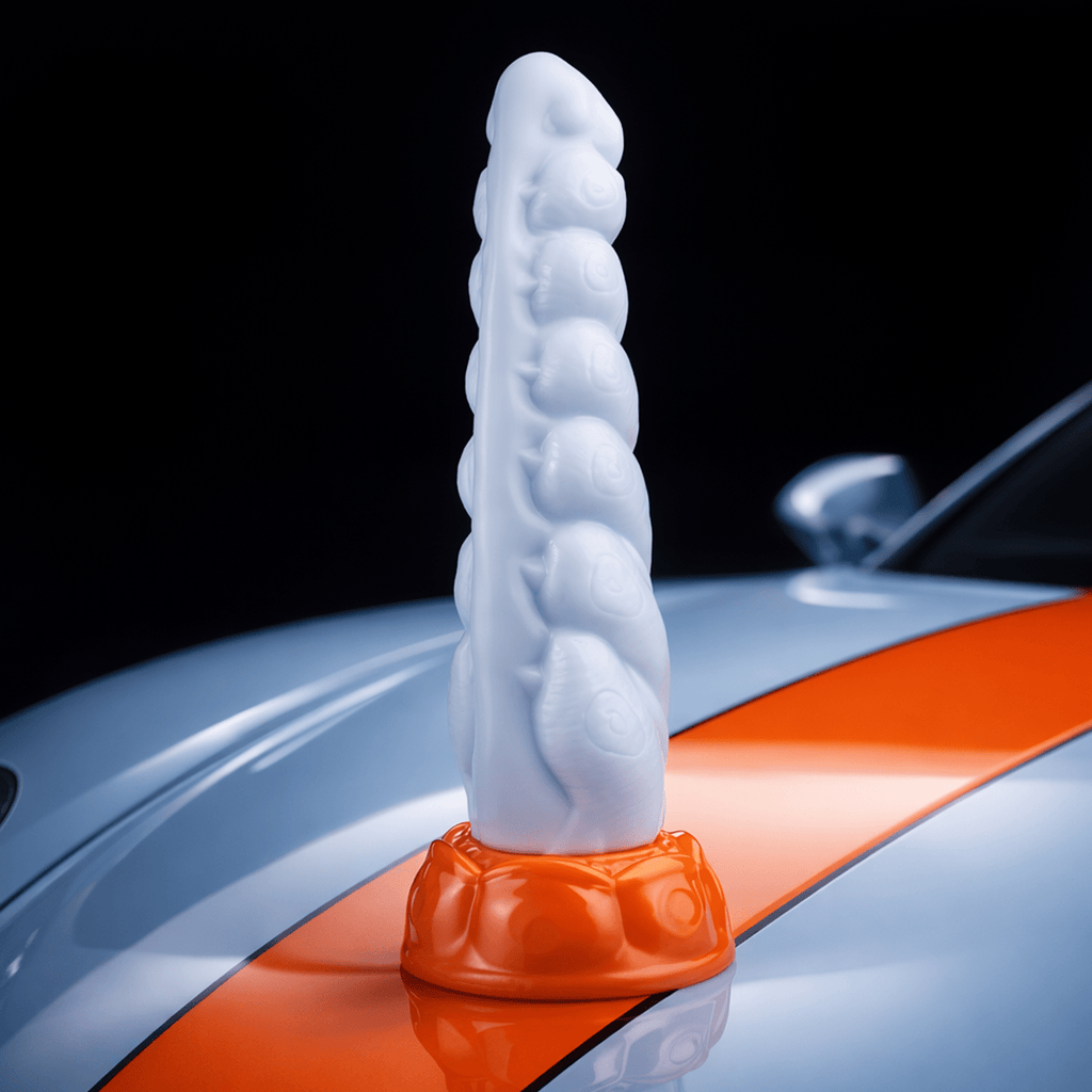 Spiraling Texture and Internal Nubs Silicone Dildo with Suction Cup - Tarisss Sex Toy Store