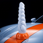 Spiraling Texture and Internal Nubs Silicone Dildo with Suction Cup - Tarisss Sex Toy Store