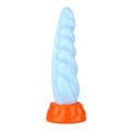 Spiraling Texture and Internal Nubs Silicone Dildo with Suction Cup - Tarisss Sex Toy Store
