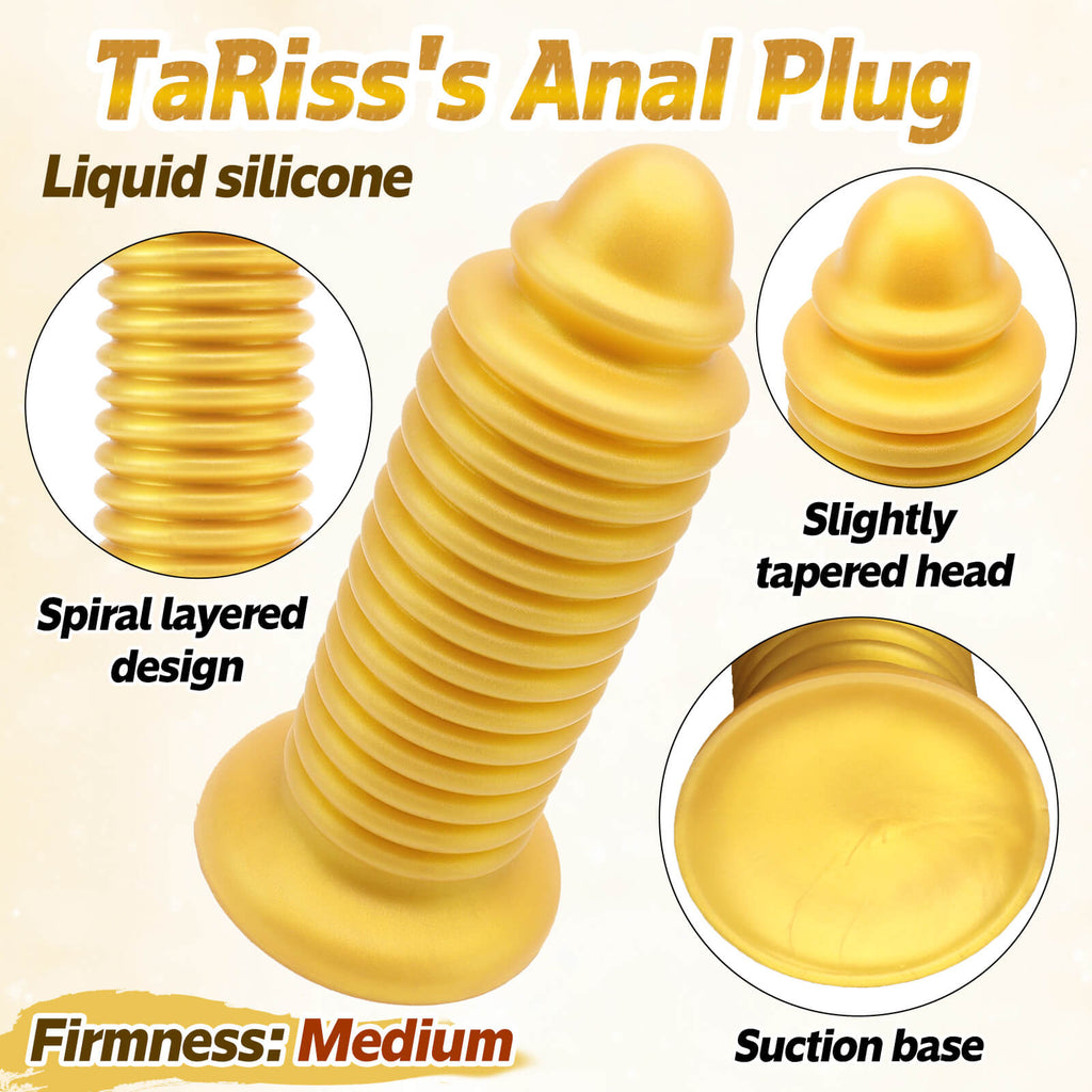 Spring 9 Inch Huge Threaded Butt Plug Dildo - Tarisss Sex Toy Store