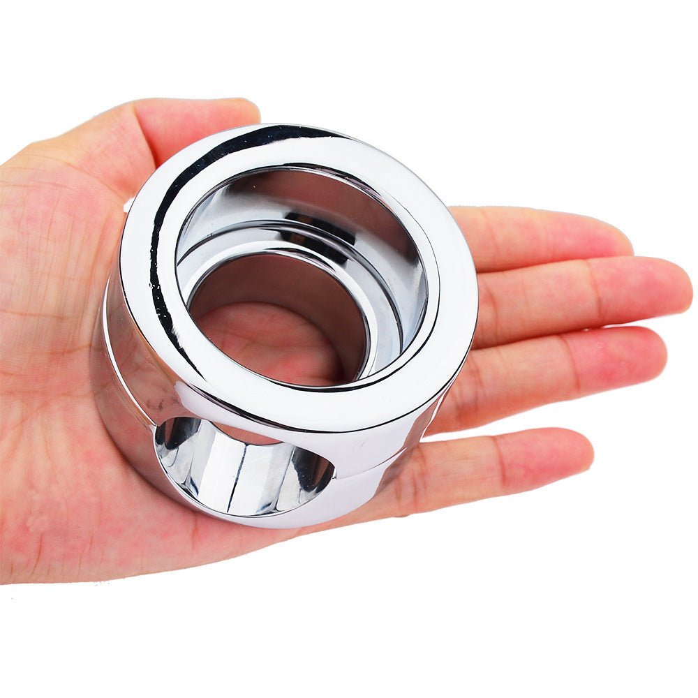 Stainless Steel Adjustable Weight Ring – Ball Stretcher & Locking Design - Tarisss Sex Toy Store