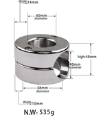 Stainless Steel Adjustable Weight Ring – Ball Stretcher & Locking Design - Tarisss Sex Toy Store