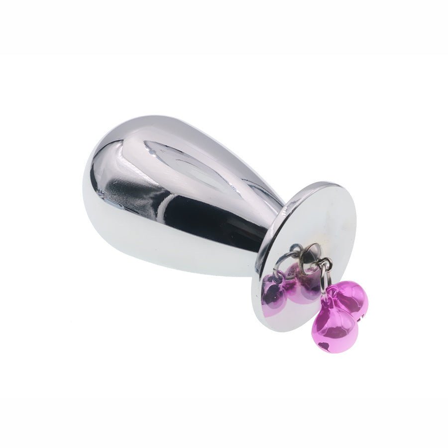 Stainless Steel Jewel Anal Plug with Chain & Ring - Tarisss Sex Toy Store