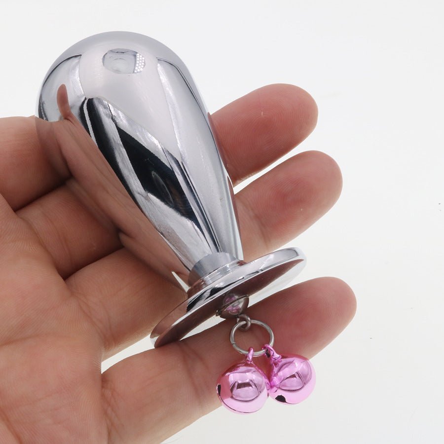 Stainless Steel Jewel Anal Plug with Chain & Ring - Tarisss Sex Toy Store