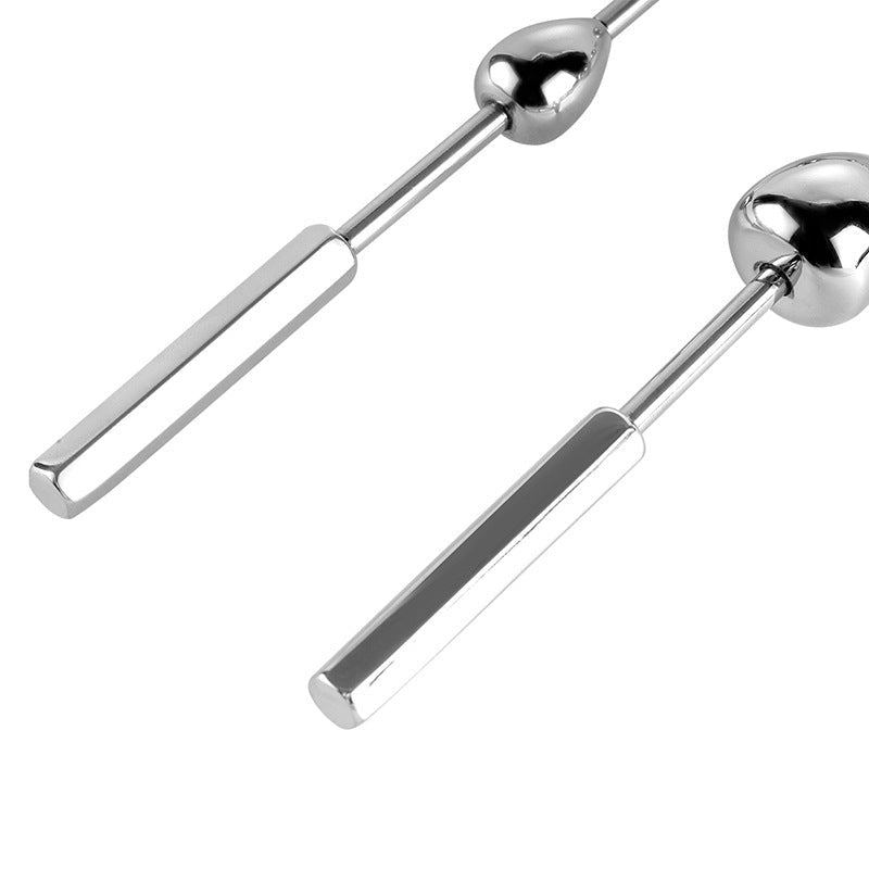 Stainless Steel Urethral Sound Dilator with Beads, Metal Urethral Sounding Plug - Tarisss Sex Toy Store