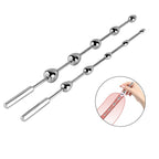 Stainless Steel Urethral Sound Dilator with Beads, Metal Urethral Sounding Plug - Tarisss Sex Toy Store