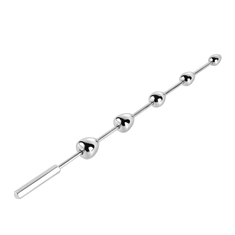 Stainless Steel Urethral Sound Dilator with Beads, Metal Urethral Sounding Plug - Tarisss Sex Toy Store