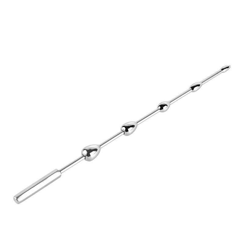 Stainless Steel Urethral Sound Dilator with Beads, Metal Urethral Sounding Plug - Tarisss Sex Toy Store