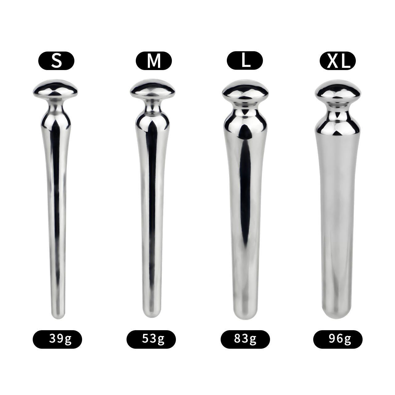 Stainless Steel Urethral Sound with Rounded Head - Tarisss Sex Toy Store
