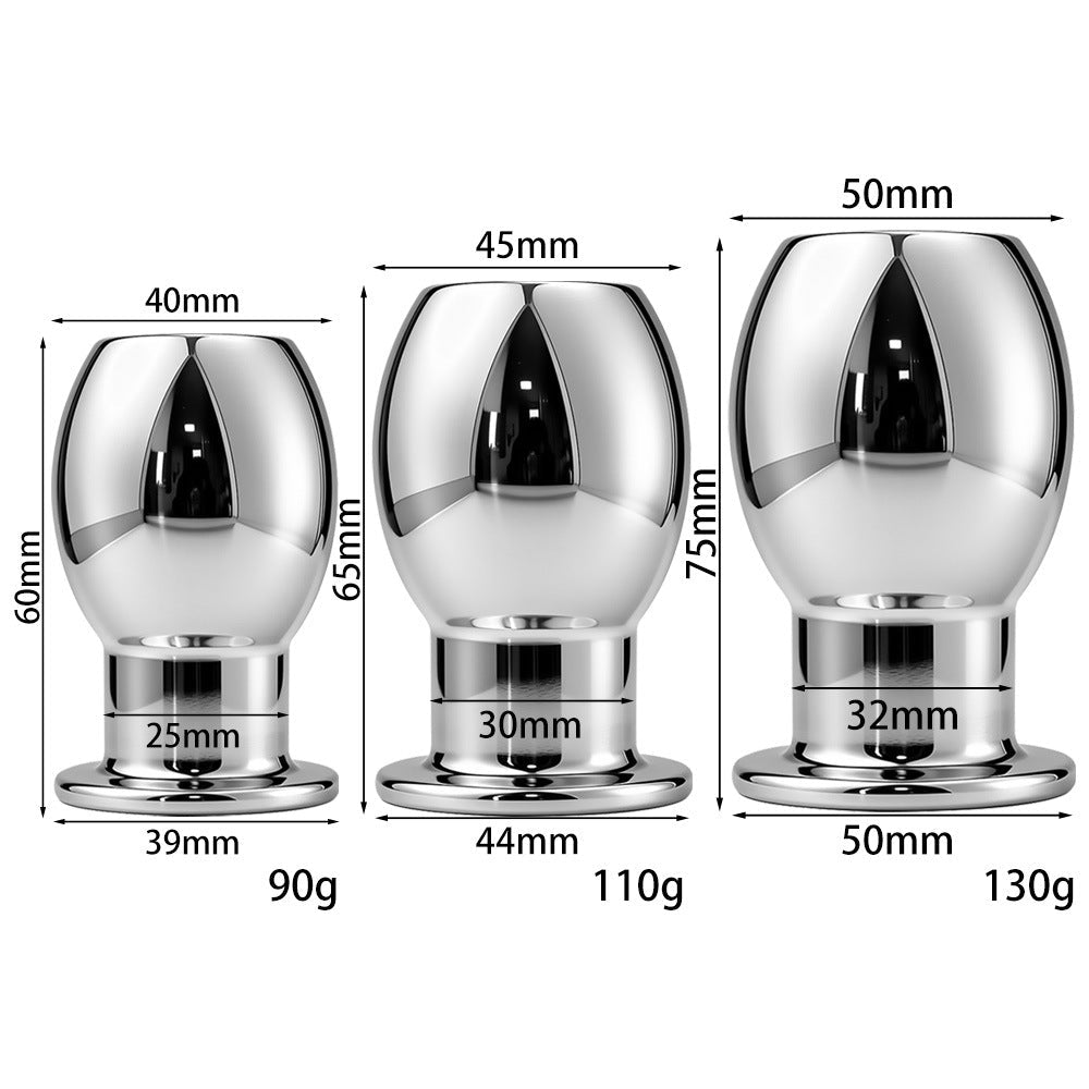 Stainless Steel Vacuum Plug Set – Heavy Metal Anal Plug Kit - Tarisss Sex Toy Store